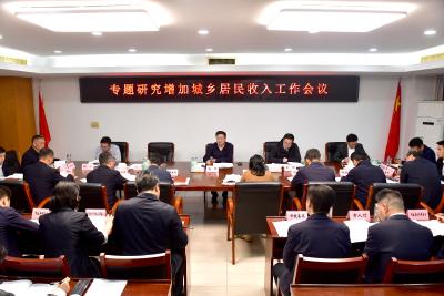 杨军专题研究增加城乡居民收入工作 精准发力久久为功 扎实推动共同富裕