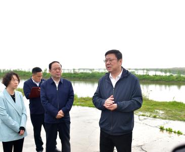 杨军调研斧头湖水环境综合治理工作 守牢水生态安全底线 擦亮水清岸绿生态底色