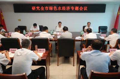 杨军专题研究全市绿色水经济发展工作 科学保护利用水资源 培育壮大绿色水经济