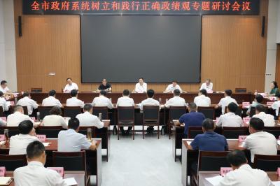 杨军主持召开全市政府系统树立和践行正确政绩观专题研讨会议 解放思想更新观念拓宽视野 因地制宜走好高质量发展之路