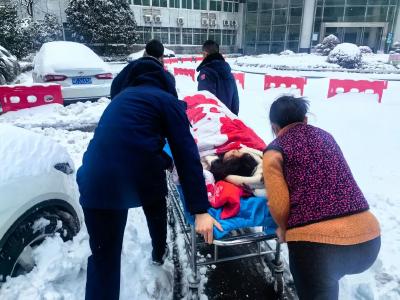 闻雪而动  “蓝朋友”一直在线