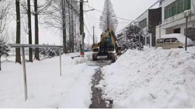 周矶街道：扫雪除冰在行动 同心奋战保畅通