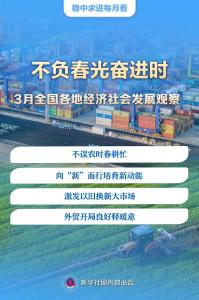 3月全国经济社会发展观察：不负春光奋进时