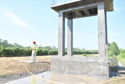 高标准农田建设项目渔洋段改造提升项目加紧建设中