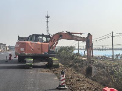 G318潜江市苏港至南湾段改建工程建设紧锣密鼓有序推进