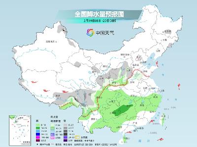 今明两天南方大范围阴雨持续 华北黄淮陆续迎雨雪