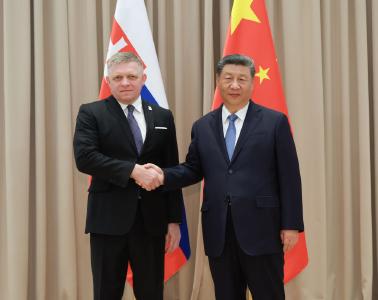 习近平会见斯洛伐克总理菲佐