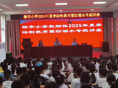 杨市街道开展校园安全知识讲座 筑牢暑期安全防线