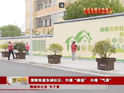 【创成全国文明城 谱写天门新篇章】  竟陵街道东湖社区：外提“颜值” 内增“气质”