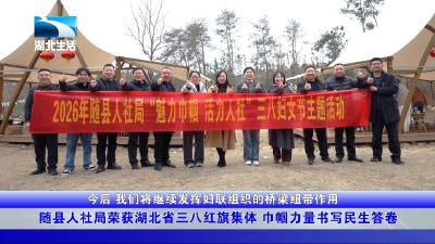 随县人社局荣获湖北省三八红旗集体 巾帼力量书写民生答卷