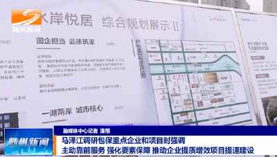 V视|马泽江调研包保重点企业和项目时强调 主动靠前服务 强化要素保障 推动企业提质增效项目提速建设