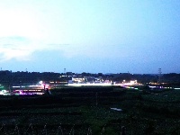 油榨桥村——荷塘霓虹