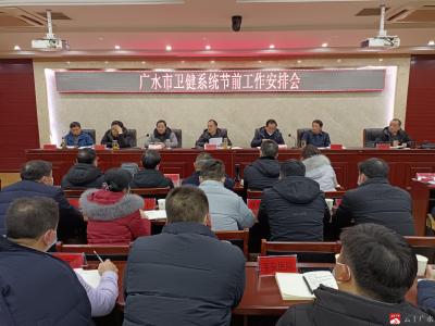 广水市卫生健康系统节前工作安排会召开