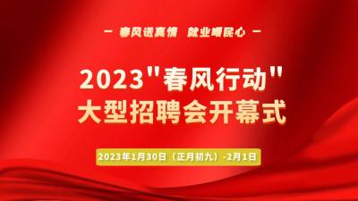 2023年宜城市“ 春風行動 ” 大型招聘會開幕式