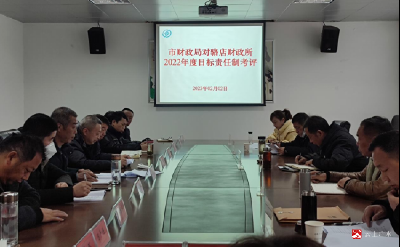 广水市财政局对骆店财政所开展 2022年度目标责任制考评