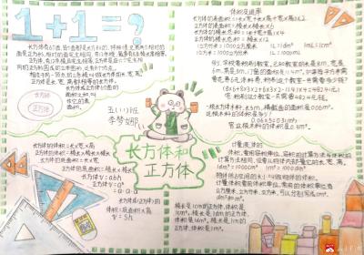 实验小学举办“数我最精彩”数学小报展活动