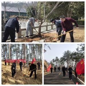 参与义务植树   弘扬雷锋精神