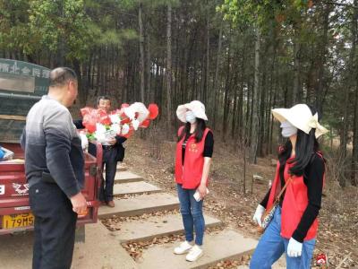 【悦•广水】红石坡社区：加大护林防火 倡导文明祭祀