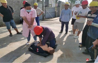 【悅·廣水】駱店鎮紅十字會應急救護培訓走進項目工地