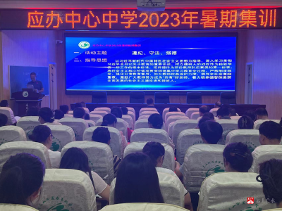 【阅·广水】应办中心中学开展师德师风专题教育活动