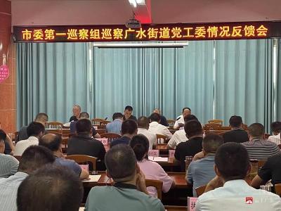 市委第一巡察组巡察广水街道党工委情况反馈会召开