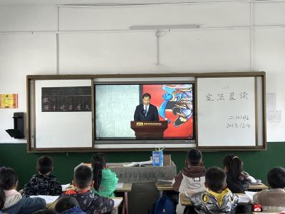 【阅·广水】蔡河镇中心小学：宪法晨读  与法同行