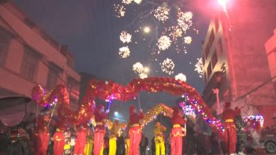 【悦·广水|新春走基层】彩船闹新春  舞龙拜大年