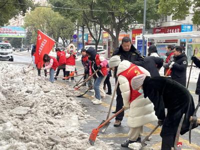 【越·广水】北正街社区：扫雪除冰暖民心 凝心聚力保平安