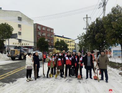 【战冰雪 保安全 保畅通】蔡河镇：以“热辣滚烫”之姿  开启“除冰铲雪”模式