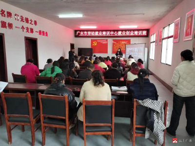 【悦•广水】开展劳动就业培训 拓宽村民就业路子