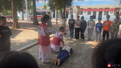 骆店卫生院红十字会与骆店镇联兴村红十字服务站携手联兴小学共筑生命安全防线