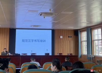 应办三小开展规范汉字书写培训