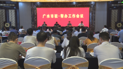 【悦·广水】我市召开“驻·帮办”工作会议