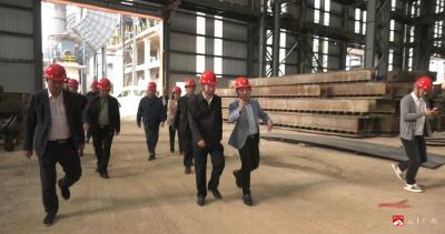 【越·广水】崔传金到华鑫冶金调研共享特钢精深加工产业园项目