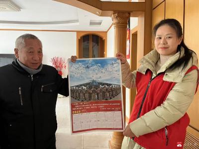 【悦•广水】许家井社区退役军人服务站为退役军人送年历画