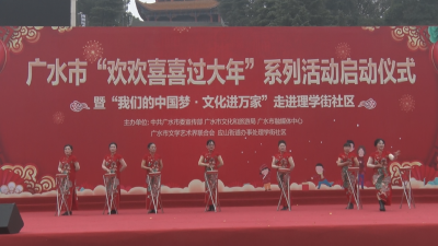【越·广水】我市举办“欢欢喜喜过大年”系列活动启动仪式暨“我们的中国梦·文化进万家”走进理学街社区