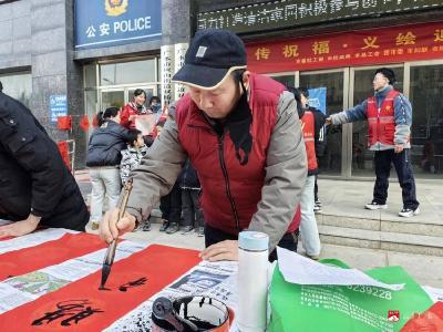 【悦·广水】双桥社区开展“墨香传祝福•义绘迎新春”文明实践活动