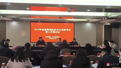 【越·广水】共青团广水市委召开2024年度基层团组织书记述职评议暨工作培训会和广水共青团“清洁家园”工作推进会