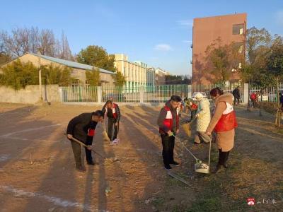 【越·广水】市八一学校：开展“开新篇·焕新颜”清洁家园主题党日活动