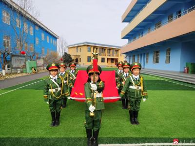 【阅·广水】童心向党  国旗飘扬——蔡河镇中心幼儿园举行新学期升旗仪式