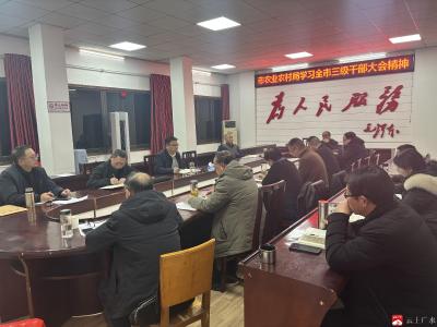 【越·广水】市农业农村局学习全市三级干部大会精神