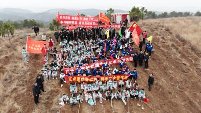 【悦·广水】市实验初级中学开展义务植树活动