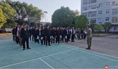 【越·广水】蔡河镇召开基干民兵点验大会