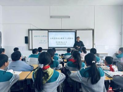 【阅·广水】维护国家安全 从你我做起——蔡河镇中心小学开展“国家安全教育日”主题教育活动