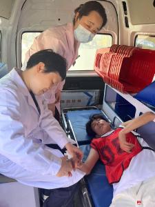 【越·广水】武胜关卫生院开展应急保障活动，助力中学生体育中考