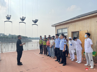 【越·广水】广水市文旅局指导明月湾度假村景区开展大型游乐设施模拟故障应急预案演练