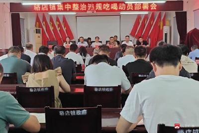 【越·广水】骆店镇召开集中整治违规吃喝动员部署会