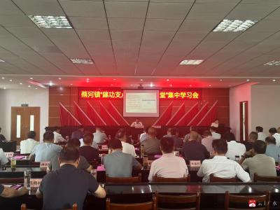 【越·广水】清风劲吹蔡河地 实干笃行建新功——蔡河镇以干部课堂为翼 绘就作风建设新画卷