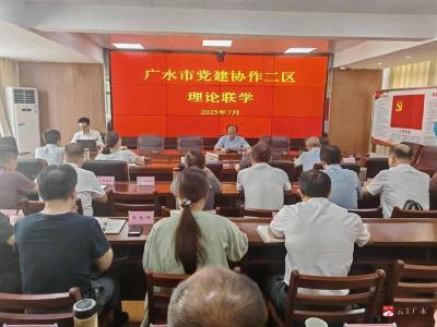 【越·广水】广水市党建协作二区开展理论联学活动
