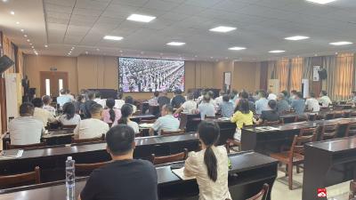 【越·广水】蔡河镇集中观看纪念中国人民抗日战争暨世界反法西斯战争胜利80周年大会